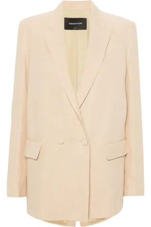 Fabiana Filippi Blazer en lin à boutonnière croisée