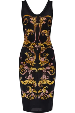 VERSACE Robe Barocco à coupe mi-longue