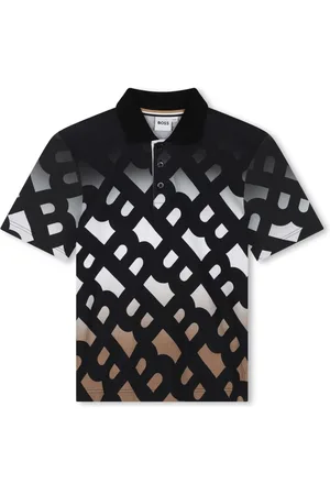 HUGO BOSS Polo à motif monogrammé
