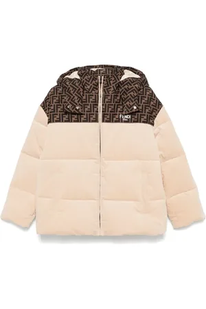 Fendi Veste en velours à empiècement monogrammé