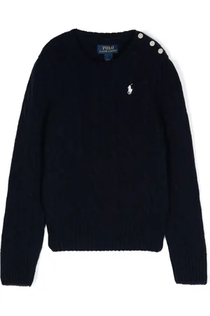 Ralph Lauren Pull Polo Pony en maille torsadée