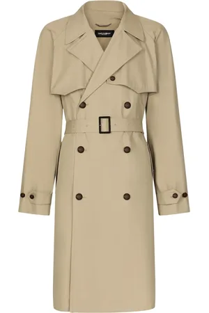 Dolce & Gabbana Trench en coton à boutonnière croisée