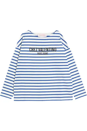 VALENTINO GARAVANI T-shirt rayé à imprimé Chez
