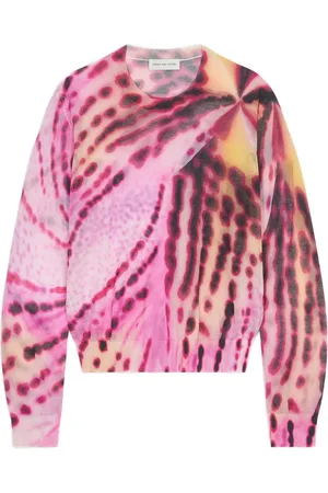 DRIES VAN NOTEN Pull à fleurs