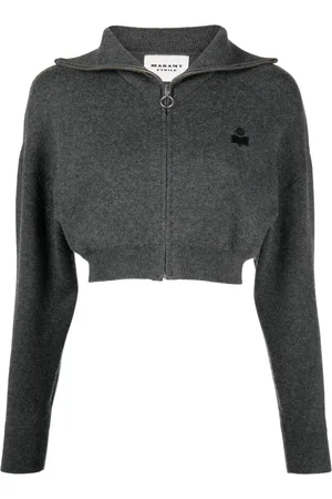 Marant Etoile Cardigan crop Oxane à fermeture zippée