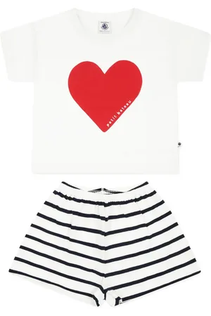Petit Bateau Pyjama à imprimé cœur