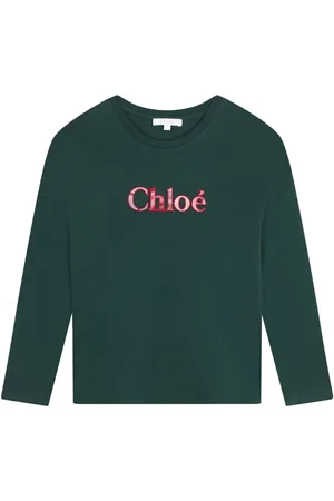 Chloé T-shirt en coton à logo brodé