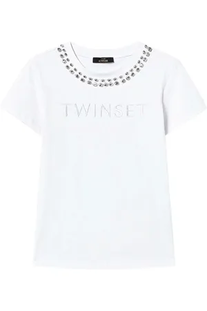 Twin-Set T-shirt à logo brodé