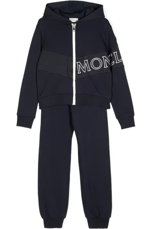 Moncler Survêtement en coton à logo imprimé