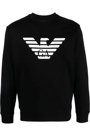 Emporio Armani Sweat en coton à logo imprimé