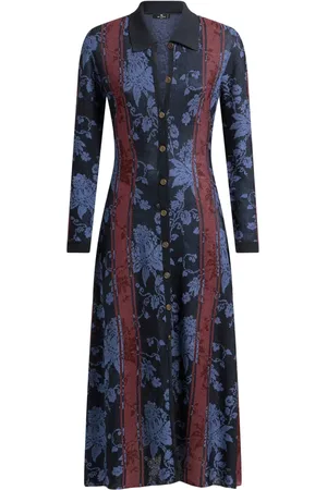 Etro Cardigan long à fleurs en jacquard