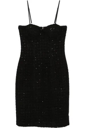 ROTATE Robe mi-longue à détails de sequins