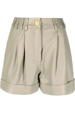 Balmain Short en peau d