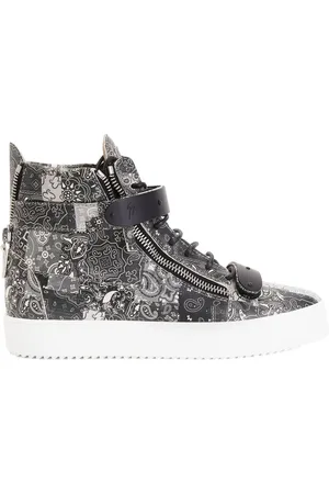 Giuseppe Zanotti Baskets montantes à motif cachemire