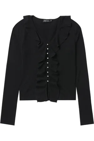 tout a coup Cardigan nervuré à fronces