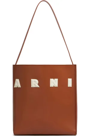 Marni Sac Museo en cuir à patch logo