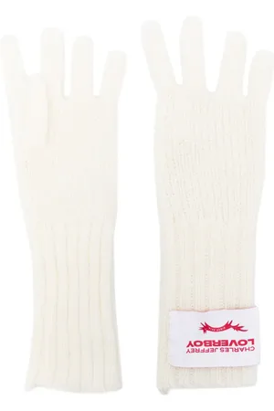 Charles Jeffrey Loverboy Gants en maille à patch logo