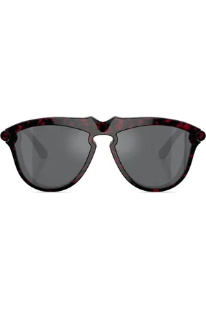 Burberry Lunettes de soleil rondes à effet écailles de tortue