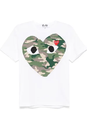 Comme des Garçons T-shirt à imprimé cœur