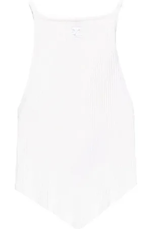 Courrèges Débardeur Pointy en maille nervurée
