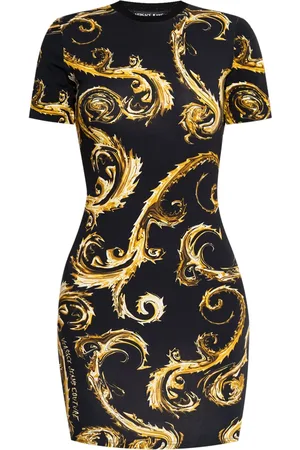VERSACE Robe à imprimé baroque