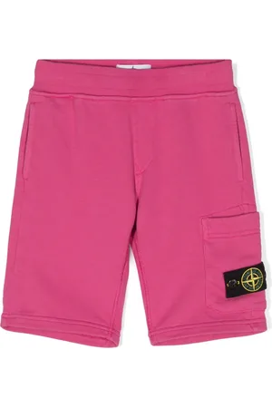 Stone Island Short en coton à motif Compass