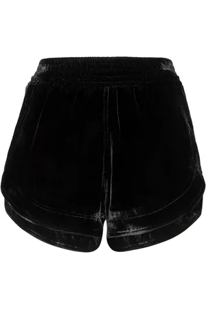 Philipp Plein Short en velour à taille élastiquée