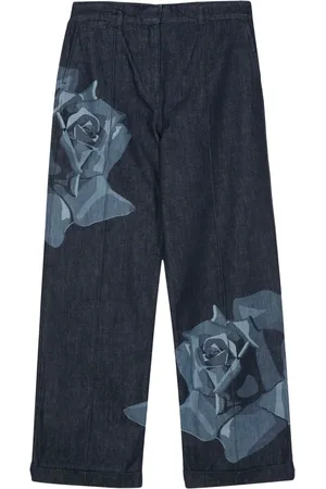 Kenzo Jean Rose à coupe droite