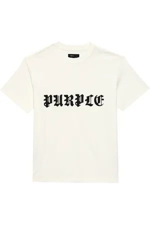 Purple Brand T-shirt Gothic Wordmark