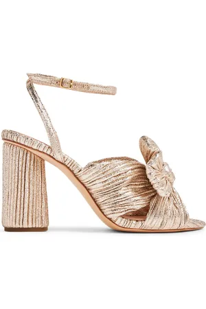 Loeffler Randall Sandales plissées Camellia 90 mm à nœud avant