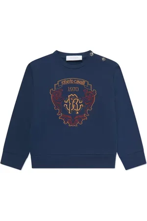 Roberto Cavalli Sweat en coton à logo brodé