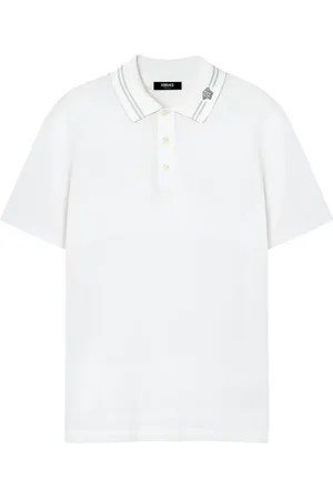 VERSACE Polo à logo Medusa brodé
