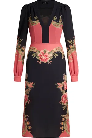 Etro Robe mi-longue à fleurs