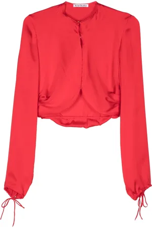 Acne Studios Blouse en soie à plis