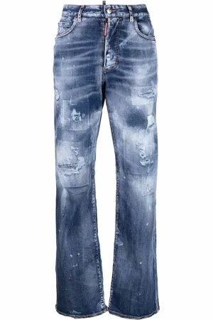 Dsquared2 Jean tie-dye à taille haute