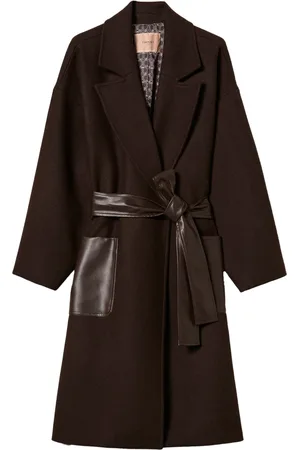 Twin-Set Manteau à taille ceinturée