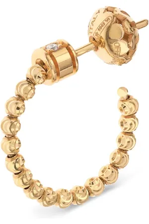 Officina Bernardi Anneaux Moon en 18ct pavées de diamants