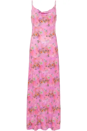 MACCAPANI Robe longue Ita à fleurs