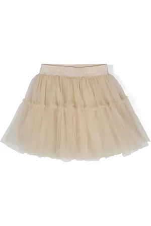 MONNALISA Jupe en tulle à ceinture logo