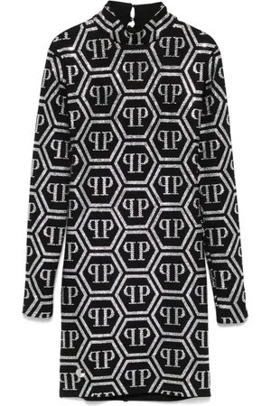 Philipp Plein Robe courte à motif monogrammé