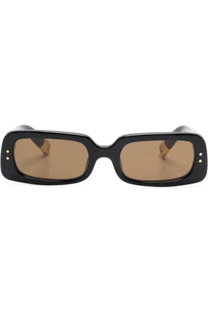 Jacquemus Lunettes de soleil Azzuro à monture rectangulaire