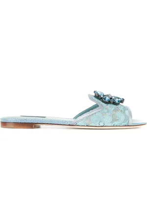 Dolce & Gabbana Claquettes à ornements en cristal