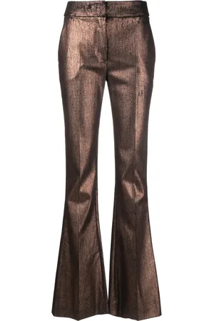 GENNY Pantalon évasé à fini métallisé