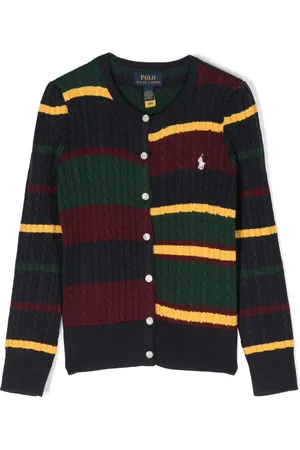 Ralph Lauren Cardigan en maille torsadée