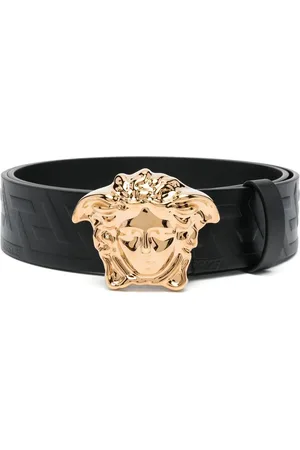 VERSACE Ceinture La Medusa Greca en cuir