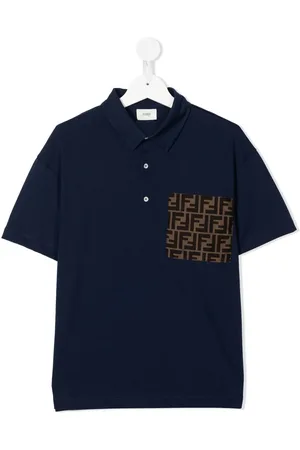 Fendi Polo à logo imprimé