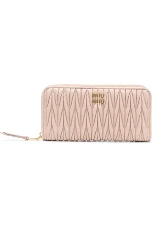 Miu Miu Portefeuille en cuir à design matelassé