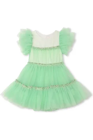Billieblush Robe sans manches à empiècement en tulle