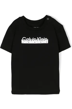 Calvin Klein T-shirt en coton mélangé à logo imprimé