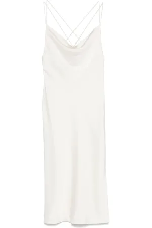 ROTATE Robe-nuisette en satin à coupe mi-longue